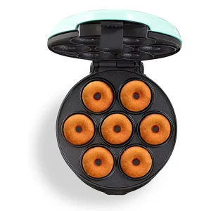 Home Use 350w Automatic Non stick Pfoa Free Electric Mini Round Hole Doughnut Shape Donut Waffle Maker Machine