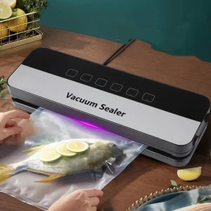 Home Use Automatic Eco-friendly 120W Vacuum Sealer Machine 370x132x60mm for Food Packaging with 500-1000mL Capacity