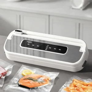 Home Use Electric Plastic Mini Multi Function Automatic Vacuum Food Sealer Sealing Packing Machine with Built In Cutter for Food