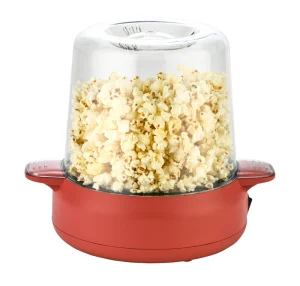 Home Use Portable Popcorn Machine Electric Air Popcorn Maker Plastic Material