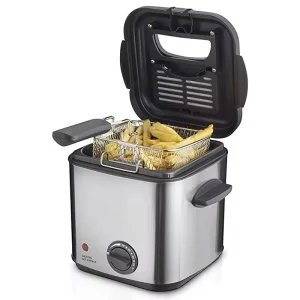 Home Use Stainless Steel Electric Deep Fryer 1.5L with Non-Stick and Auto Temperature Control