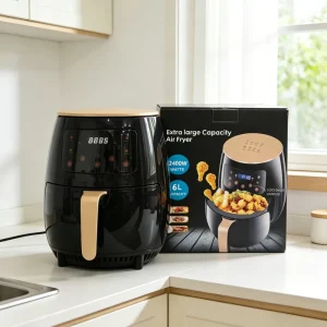 Home use Manual Control Square Single Basket Air Fryer Oil free One touch Preset Chicken Fries Energy Saving Kitchen Appliance