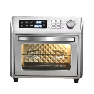 Home-use Oil-free Healthy Digital 26L Air Fryer and Grill with Stainless Steel Body