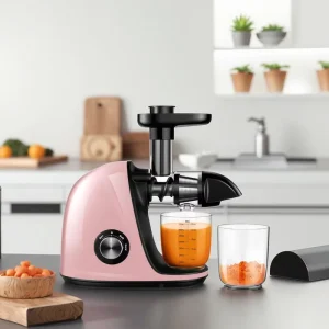 Horizontal Slow Juicer Easy Assembly Juicer Extractor with High Nutrient