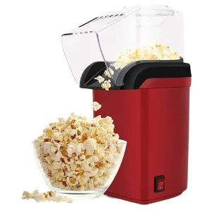Hot Air Oil Free Automatic Popcorn Maker 1200W Removable Lid
