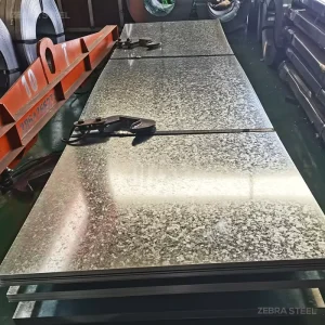 Hot Dipped Galvanized Steel Plate 20 22 24 26 28 Gauge Thickness GI Plain Metal Sheet Factory Supply