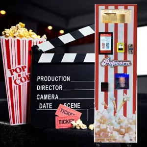 Hot Food and Popcorn Automatic Vending Machine Oven Popcorn Vending Machine Waffle Maker ATM
