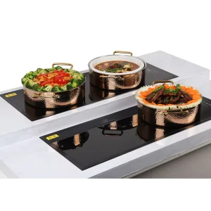 Hot Plates for Hotels Factory Price Touch Control Portable Food Warming Tempered Glass Heat Mat Built In Installation Electric