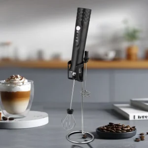 Hot Selling Professional Handheld Electric Milk Frother USB Rechargeable Coffee Foam Maker for Cafe Latte Home Use