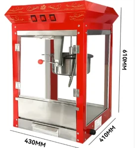 Hot Selling Red Color Electric PopCorn Machine 8oz Non stick Pot Popcorn Maker With Good Price