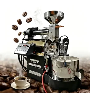 Hot air Heating Coffee Roasters Commercial 3kg 6kg 12kg Coffee Bean Roaster Machine with Temperature Control for Cafe