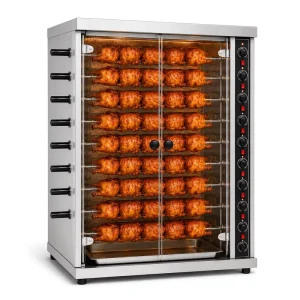 Hotel Banquet Nine Rod Rotisserie Oven Adjustable Temperature for Catering Kitchen Commercial Chicken Roaster Supplier