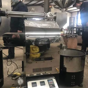 Hotel Commercial 1kg Small Wood Fired Hot Air Coffee Roaster Machine