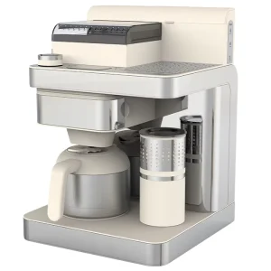 Hotel Large Electric Filtre Coffee Maker 10 Cup Semi Automatic Ground Drip Coffee Machine with Bean Grinder