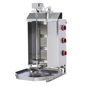 Hotel Restaurant Kitchen Catering Equipment 3 Burner Gas Shawama Rotisserie Oven