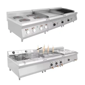 Hotel Restaurant Kitchen Equipment Supplies Stainless Steel Heating Electric Cooking Range 4 Hot Plate Cooker
