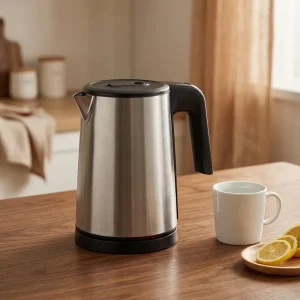 Hotel Room Home Kitchen Restaurant Water Boiler 1.0L Creative Design Stainless Steel Tea Maker Electric Kettle