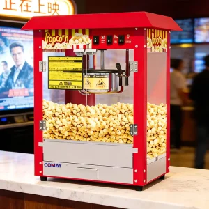 Hottest Red Popcorn Machine with Automatic Stirring Function