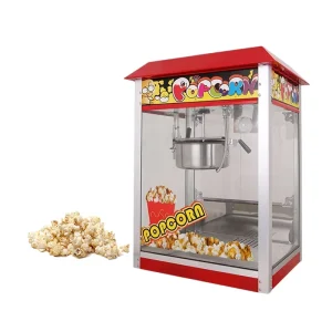 Household 1.5kw Red Portable Mini Multifunctional Practical Efficient Automatic Heating Caramel Pop Corn Machine