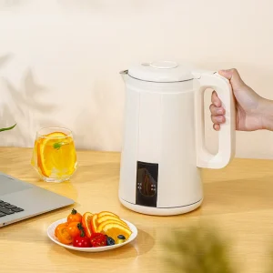Household 1.7L Double Wall Cordless Modern Design Electric Mechanical Control Auto Shut-Off Kettle