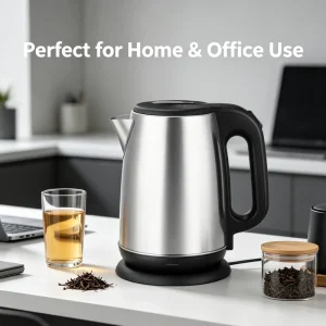 Household 220V Portable Electric Kettle 1500W Stainless Steel 1.8L Automatic Shut-off for Home Use