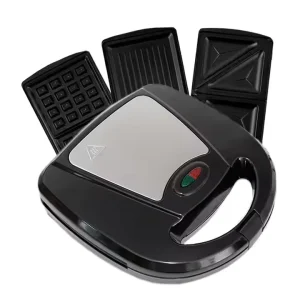 Household 3 in 1 Automatic Electric Bread Maker Sandwich Waffle Machine Plastic Kitchen Use