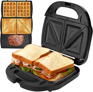 Household 3 in 1 Multifunction Toaster Breakfast Waffle Sandwich Maker