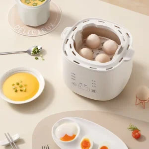 Household 300W Egg Cooker 6 Function Automatic Rapid Time Adjustable Electric Egg Boiler Cooker
