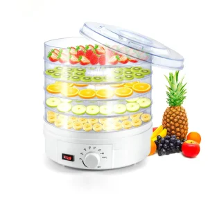 Household 5-Tier Food Dehydrator Professional Electric Multi-Tier Suitable for Fruit Vegetable Dried Fruit Meat Pet Food Resin