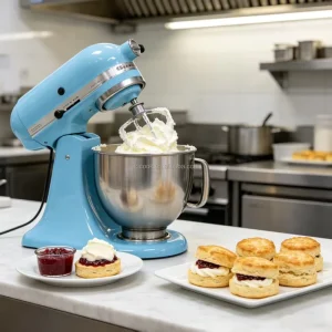 Household 7L Planetary Food Mixer Stainless Steel 500W High Power Variable Speed Control for Cake Bread Dough Milk Mixing