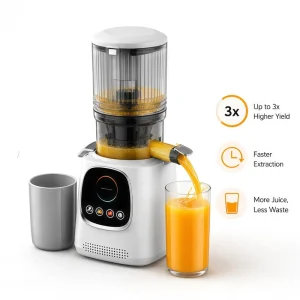 Household Automatic Electric Citrus Big Mouth Orange Touch Screen Slow Juicer Machine