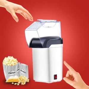 Household Automatic Electric Hot Air Popcorn Maker BPA Free for Kids Home Party