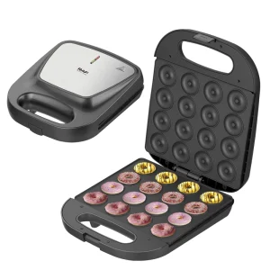 Household Automatic Non stick Snacks Desserts Mini Donut Maker Machine Waffle 16 Holes Doughnut Maker