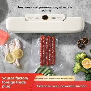 Household Automatic Plug in Vacuum Sealer Small Mini Portable Kitchen Food Preserver with Fresh Keeping Bags