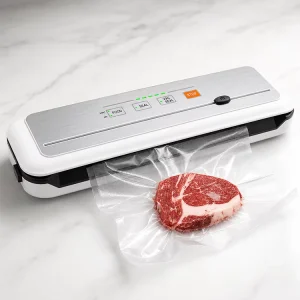 Household Automatic Vacuum Sealer Machine Dry Moist Cutter LED Vac Port 12V Low Voltage Heating Wire for Kitchen Food Storage