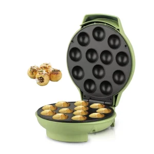 Household Automatic Waffle Popcake Maker Mini 12 Holes Takoyaki Maker