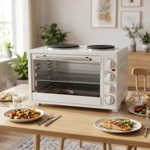 Household Bakery Cooker and Home Bake Cooking Kitchen Appliance Mechanical Control Electric Cook Two Hot Plate Oven