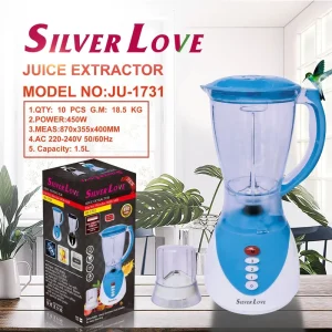 Household Blender Multi Function Food Processor Juice Extractor Ice Crusher Mixer Slush Machine UK US 1000W 1.5L Capacity Four
