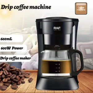Household Coffee Machine Multifunctional Electric Espresso Maker with Milk Frother for Latte Cappuccino