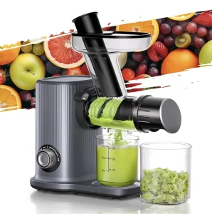 Household Cold Press Juicer Machine Quiet High Yield Slow Masticating Juice Extractor for Fruits & Vegetables