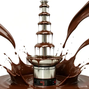 Household Commercial Dual-use Chocolate Fountain Machine Stainless Steel Electric Chocolate Waterfall for Family Gathering Party