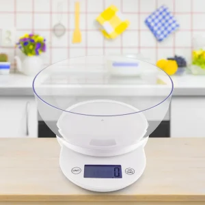 Household Digital Kitchen Scales with Bowel 5kg Electronic Kitchen Scale Portable Kitchen Digital Scale