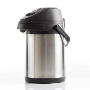 Household Double Layer Stainless Steel Push Type Vacuum Thermos Electric Air Bowl