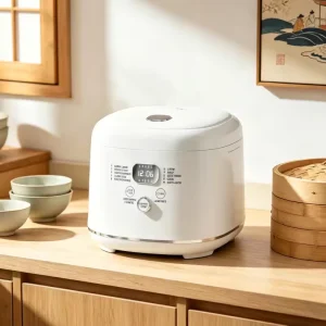 Household Electric 400W 2.8L Mini Capacity Smart Digital Control Fast Cooking with 24H Timer Keep Warm Low Sugar Rice Cooker