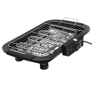 Household Electric Barbecue Grill Meat Cooker Compact Griddle Adjustable Grill Multi-Functional Electric BBQ Grill
