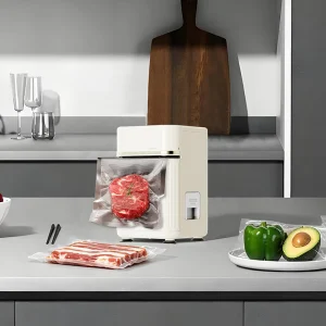 Household Electric Compact Food Vacuum Sealer Portable Quiet Operation 5x Longer Preservation Multi-function Storage Self Vacuum