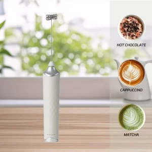 Household Electric Handheld Milk Frother Coffee Whisk Mixer Stirring Rod Portable Rechargeable Milk Frother