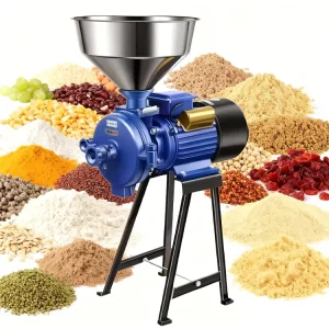 Household Electric High Power 3500W Grain Grinder 220V Dry and Wet Adjustable Thickness Safety Protection Easy to Clean