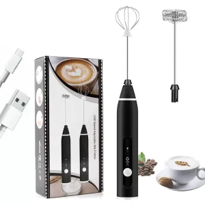 Household Electric Milk Foamer Rechargeable Handheld Cake Baking Blender Coffee Mixer Egg Beaters Milk Frother