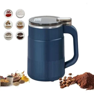 Household Electric Powerful Compact Coffee Grinder Ultra Silent Grinding Machine for Herb Pepper Fine Seed With Lid